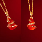 Buddha Stones Red Agate Year Of The Snake Gourd Luck Bracelet Necklace Pendant (Extra 30% Off | USE CODE: FS30) - image 7