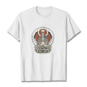 Buddha Stones Skeleton Pattern Tee T-shirt