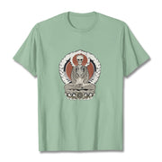 Buddha Stones Skeleton Pattern Tee T-shirt