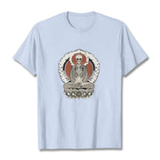 Buddha Stones Skeleton Pattern Tee T-shirt