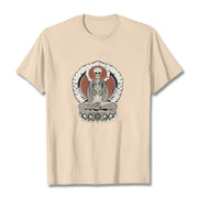 Buddha Stones Skeleton Pattern Tee T-shirt