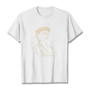 Buddha Stones Meditating Buddha Pattern Tee T-shirt