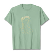 Buddha Stones Meditating Buddha Pattern Tee T-shirt