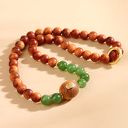 FREE Today: Optimistic Courage Thuja Sutchuenensis Green Chalcedony Double Wrap Bracelet