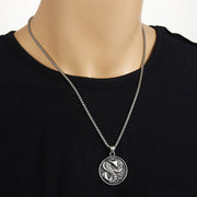 FREE Today: Balance Calm Titanium Steel Year Of The Snake Necklace Pendant