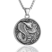 FREE Today: Balance Calm Titanium Steel Year Of The Snake Necklace Pendant