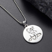 Buddha Stones Titanium Steel Year Of The Snake Balance Necklace Pendant Necklaces & Pendants BS 2