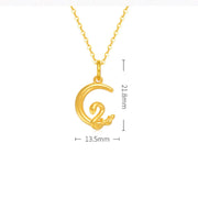 Buddha Stones 999 Gold Moon Year Of The Snake Luck Necklace Pendant (Extra 30% Off | USE CODE: FS30) - image 5