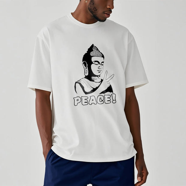 Buddha Stones Peace Cotton Tee T-shirt