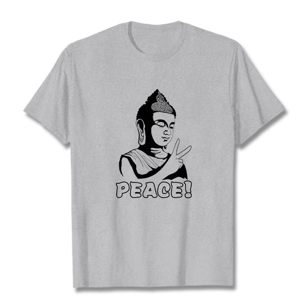 Buddha Stones Peace Cotton Tee T-shirt