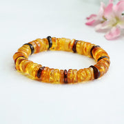 Buddha Stones Amber Peace Buckle Confidence Bracelet