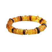 Buddha Stones Amber Peace Buckle Confidence Bracelet Bracelet BS 9