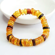 Buddha Stones Amber Peace Buckle Confidence Bracelet Bracelet BS 1