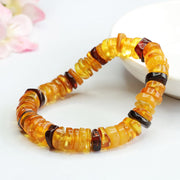 Buddha Stones Amber Peace Buckle Confidence Bracelet