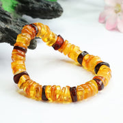 Buddha Stones Amber Peace Buckle Confidence Bracelet Bracelet BS 10