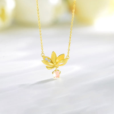 Buddha Stones 925 Sterling Silver Lotus Keep away evil spirits