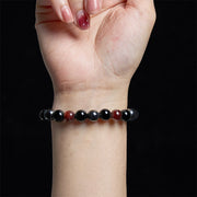 FREE Today: Support Powerful Natural Tiger's Eye Obsidian Hematite Bracelet