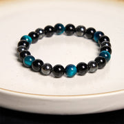 FREE Today: Support Powerful Natural Tiger's Eye Obsidian Hematite Bracelet