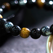 Buddha Stones "Sending You Power and Protection" Tiger's Eye Bracelet Includes Gift Message Card - image 4