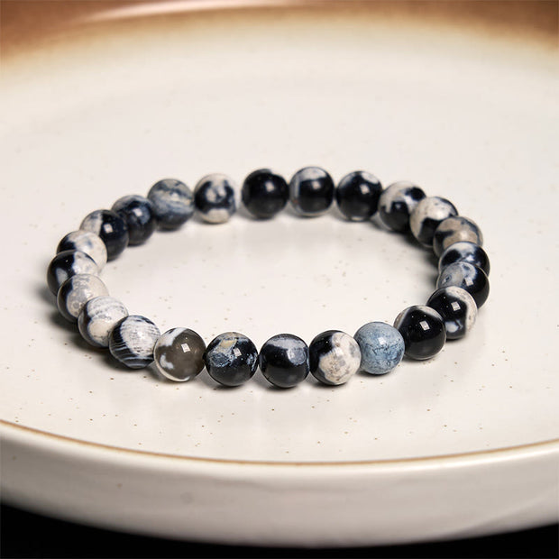 Buddha Stones "May the Stars Guide Your Dreams" Orca Agate Bracelet Includes Gift Message Card - image 13