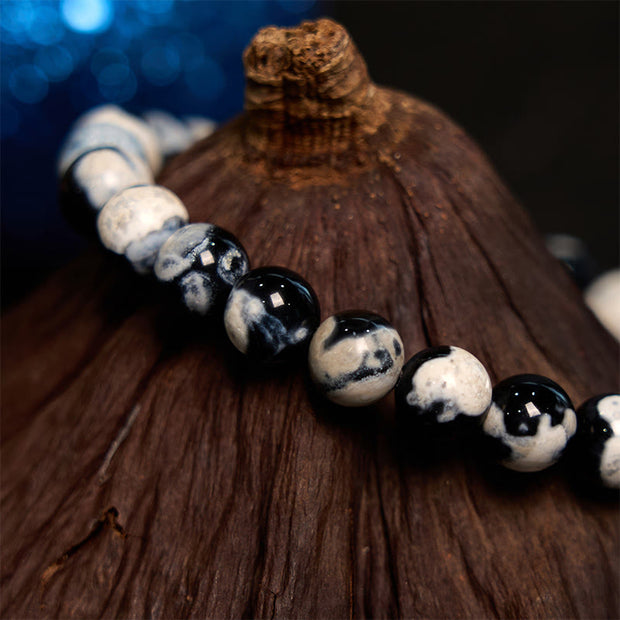Buddha Stones "May the Stars Guide Your Dreams" Orca Agate Bracelet Includes Gift Message Card - image 5
