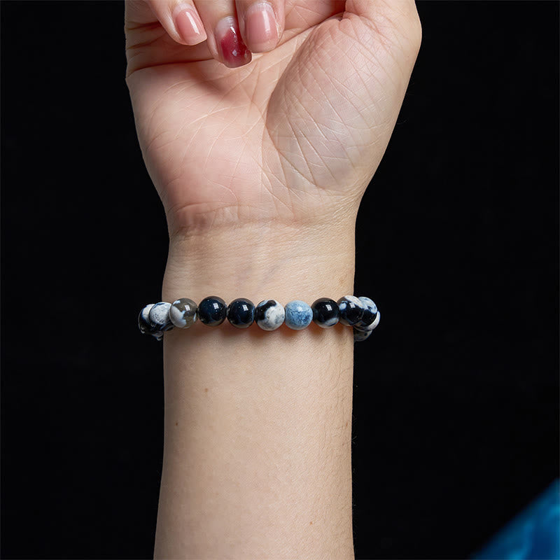 Buddha Stones Orca Agate Protection Bracelet – buddhastoneshop