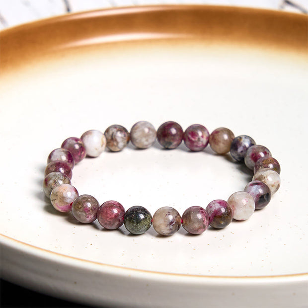 Buddha Stone Plum Blossom Tourmaline Balance Bracelet