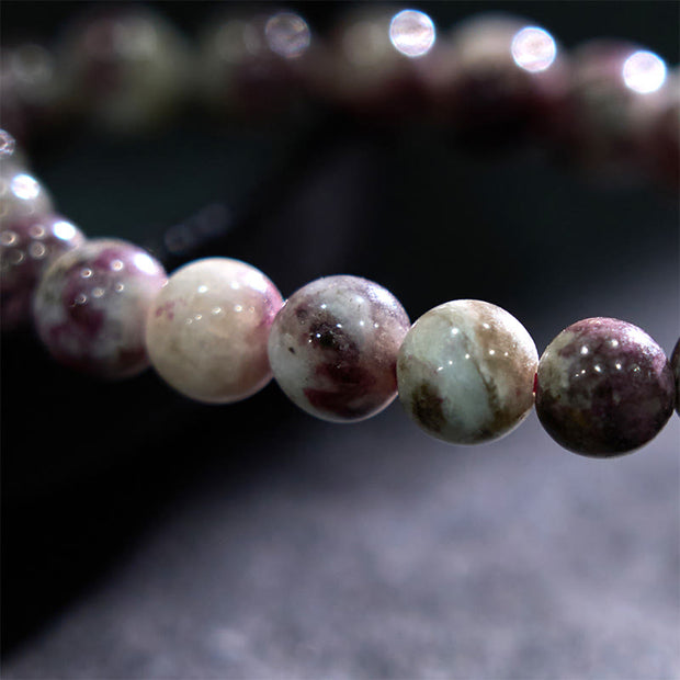 Buddha Stone Plum Blossom Tourmaline Balance Bracelet