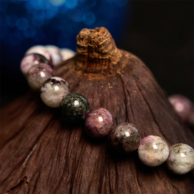 Buddha Stone Plum Blossom Tourmaline Balance Bracelet