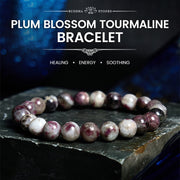 Buddha Stone Plum Blossom Tourmaline Balance Bracelet