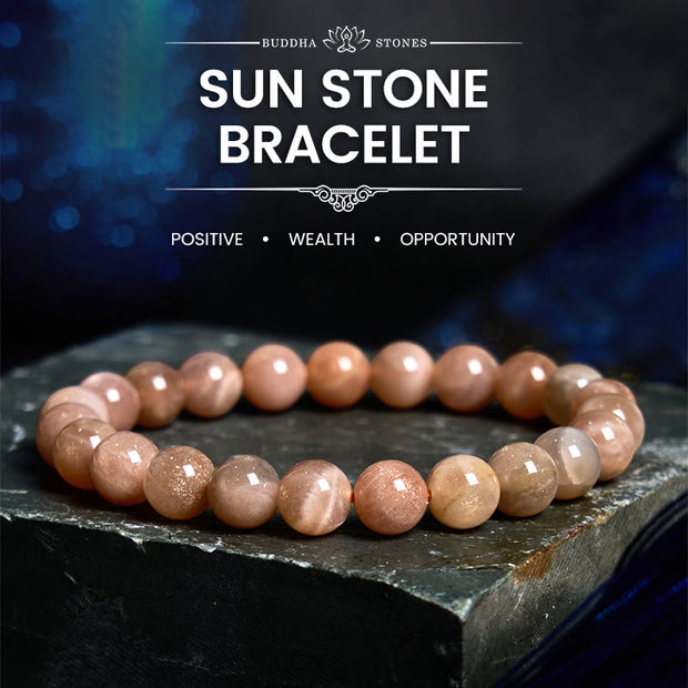 Buddha Stones Sun Stone Positive Bracelet