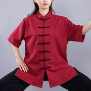 Buddha Stones 2Pcs Fall Winter Frog-Button Tai Chi Meditation Qigong Zen Practice Unisex Cotton Linen Clothing Set (Extra 30% Off | USE CODE: FS30) - image 12