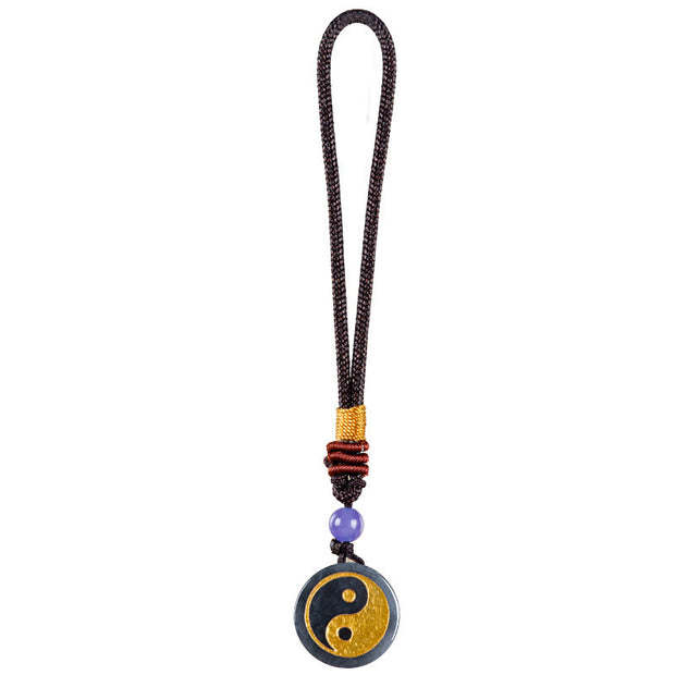 FREE Today: Balance Harmony Yin Yang Black Jade Key Chain