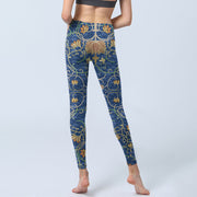 Buddha Stones Lotus Flowers Print Gym Leggings Women's Yoga Pants - image 7