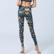 Buddha Stones Interconnected Lotus Flowers Pattern Gym Leggings Women's Yoga Pants - image 7