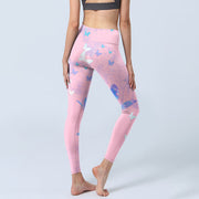 Buddha Stones Butterfly Print Gym Leggings Women's Yoga Pants - image 5