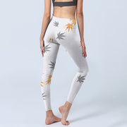 Buddha Stones Maple Gym Leggings Women's Yoga Pants - image 5