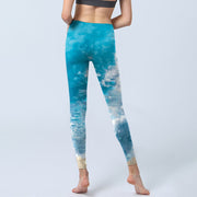 Buddha Stones Ocean Waves Fish Gym Leggings Women's Yoga Pants - image 7