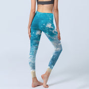 Buddha Stones Ocean Waves Fish Gym Leggings Women's Yoga Pants - image 5