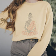 Buddha Stones Meditating Buddha Let That Shit Go Fleece Lined Sweatshirt