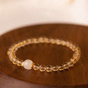 FREE Today: Happiness Prosperity Small Citrine Jade Beads Bracelet