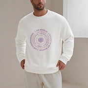 Buddha Stones Lotus I Am Courageous Fleece Lined Sweatshirt