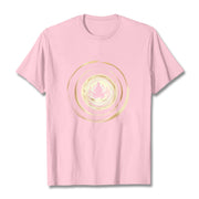 Buddha Stones Meditating Buddha Lotus Pattern Tee T-shirt