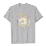 Buddha Stones Meditating Buddha Lotus Pattern Tee T-shirt