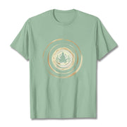 Buddha Stones Meditating Buddha Lotus Pattern Tee T-shirt