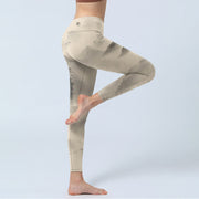 Buddha Stones Mountains Shrouded In Mist Wild Goose Gym Leggings Women's Yoga Pants - image 4