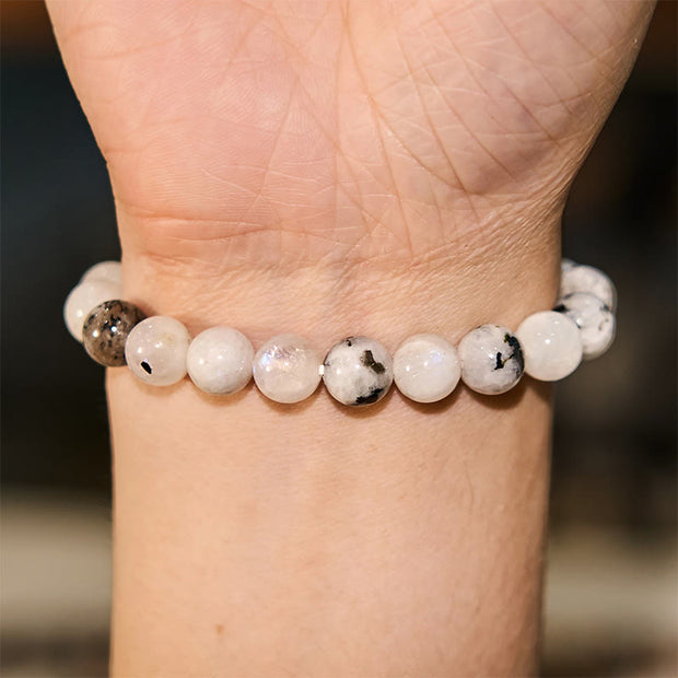 Buddha Stone Rainbow Moonstone Harmony Bracelet