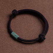 Buddha Stones Luck Jade String Rope Bracelet