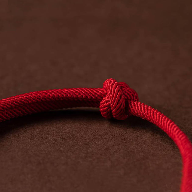 Buddha Stones Luck Jade String Rope Bracelet – buddhastoneshop