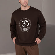 Buddha Stones OM Lotus Design Fleece Lined Polyester Sweatshirt